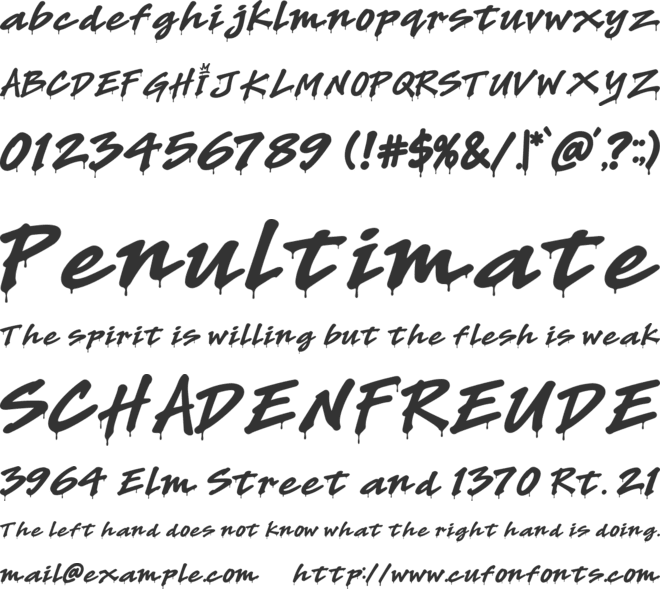 Drip Brutalyn font preview
