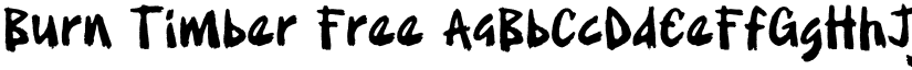 Burn Timber Free font