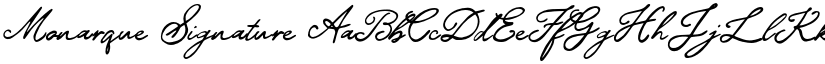 Monarque Signature font