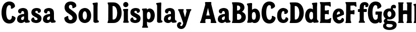 Casa Sol Display font download