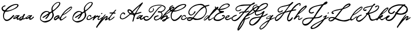 Casa Sol Script font