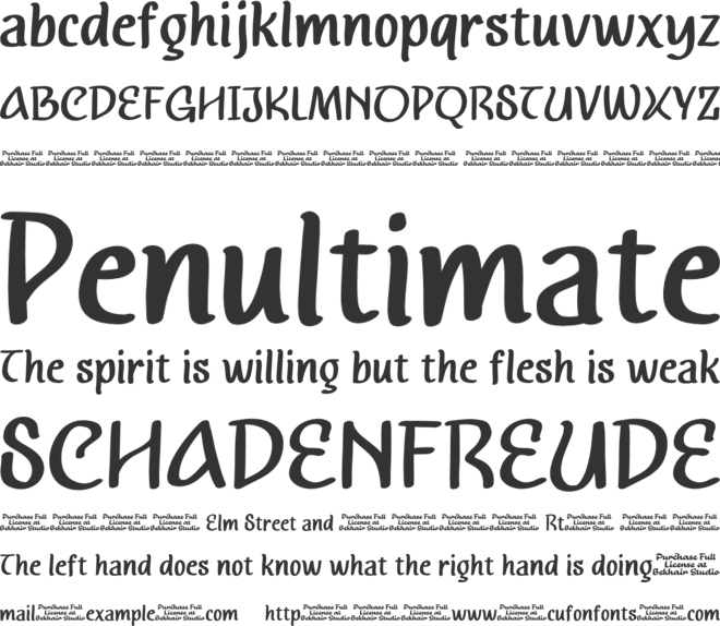Auresta Carine font preview