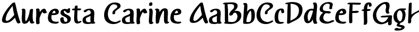 Auresta Carine font