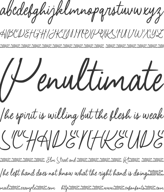 Alfia Grande font preview
