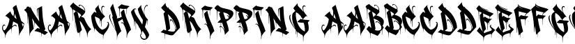 Anarchy Dripping font download