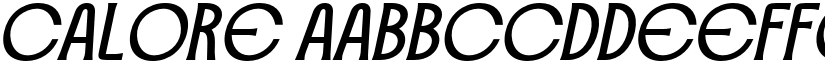 Calore font