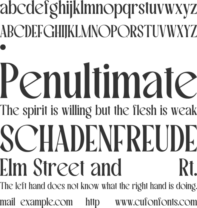 LORSEN font preview