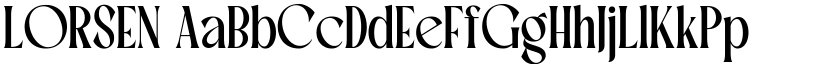 LORSEN font download