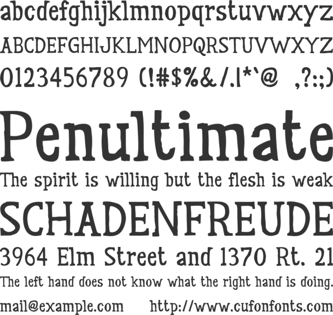 LIVANOS font preview