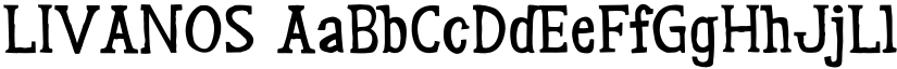 LIVANOS font download