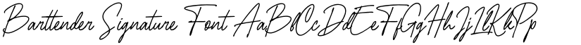 Barttender Signature Font font download