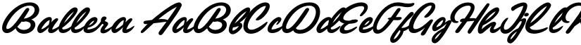 Ballera font