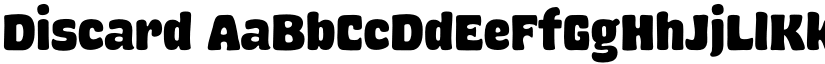 Discard font