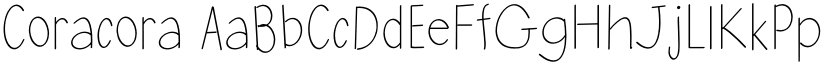 Coracora font