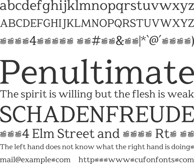 Res Minevia Trial font preview