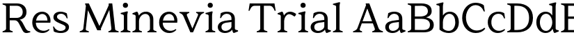 Res Minevia Trial font download