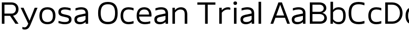 Ryosa Ocean Trial font