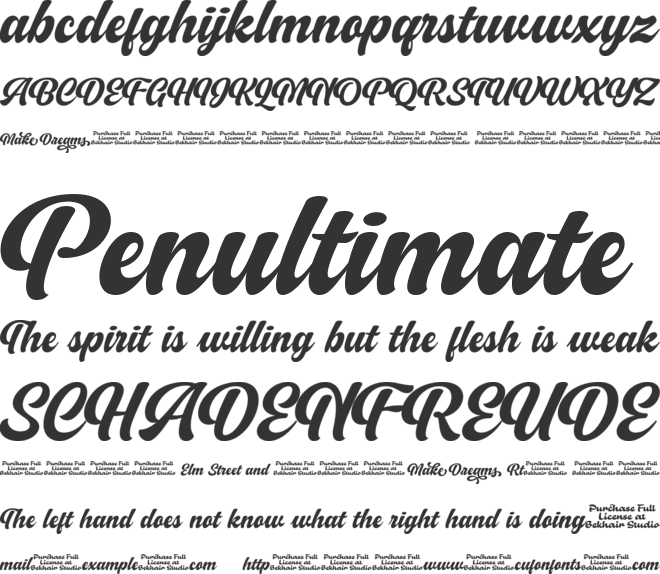 Make Dreams font preview