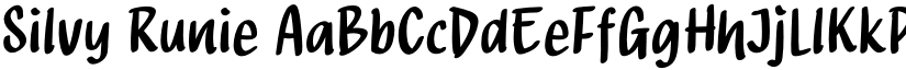 Silvy Runie font