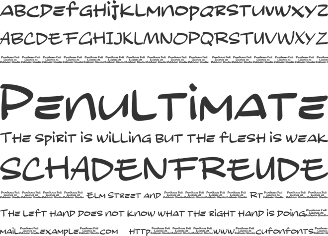 Shopink Black font preview