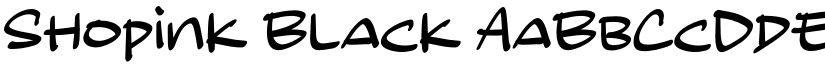 Shopink Black font download