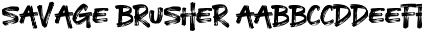 Savage Brusher font download