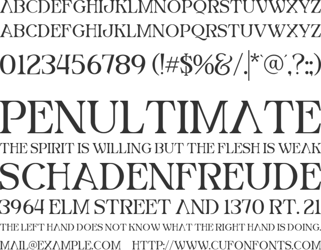 Kroves font preview