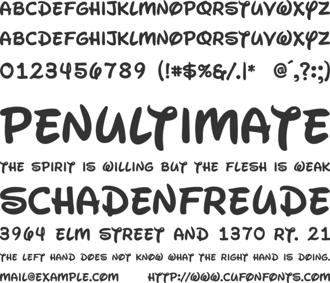 Waltograph UI font preview
