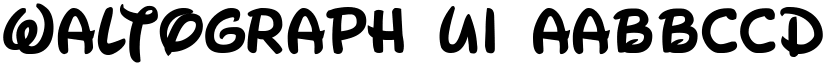 Waltograph UI font