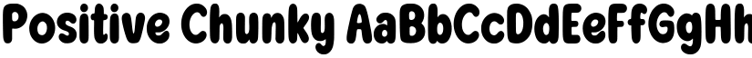 Positive Chunky font