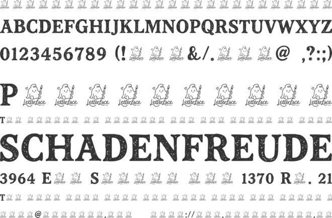 Woodcute Free font preview
