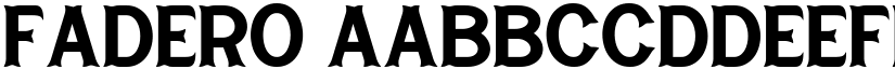 FADERO font download