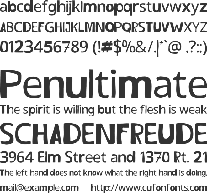 Jollybe font preview