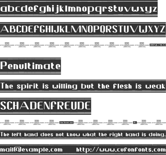Magic Banner PERSONAL USE font preview