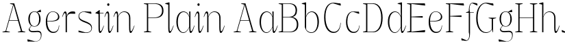 Agerstin Plain font download