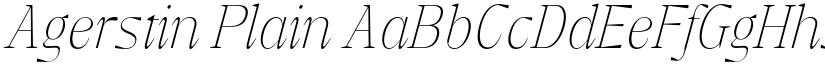 Agerstin Plain font