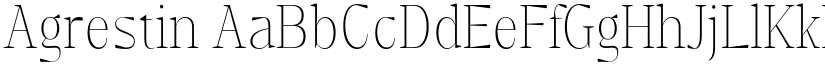 Agrestin font