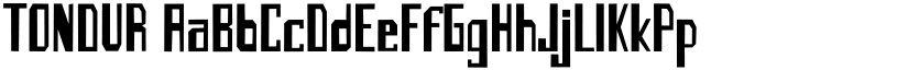 TONDUR font download