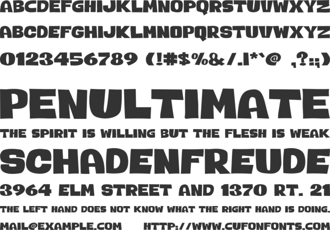 Teraxo font preview