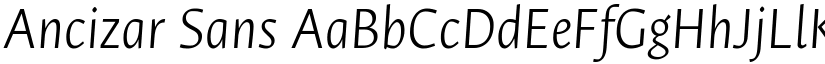 Ancizar Sans font