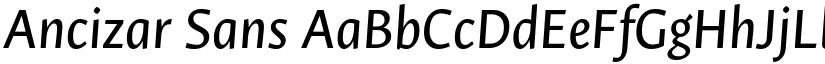 Ancizar Sans font