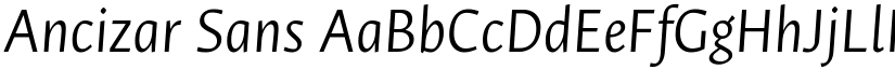 Ancizar Sans font