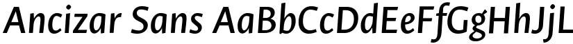 Ancizar Sans font