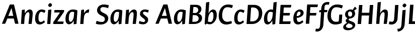 Ancizar Sans font