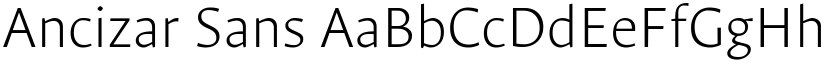 Ancizar Sans font