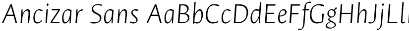 Ancizar Sans font