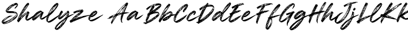 Shalyze font