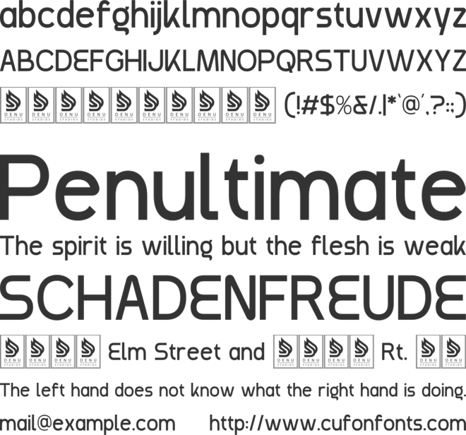 The Fiphora font preview