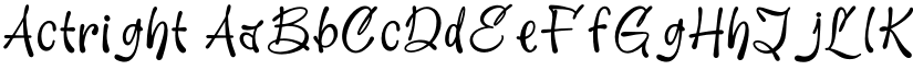 Actright font download