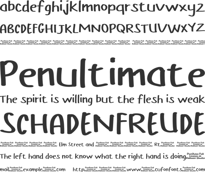 Chichak font preview